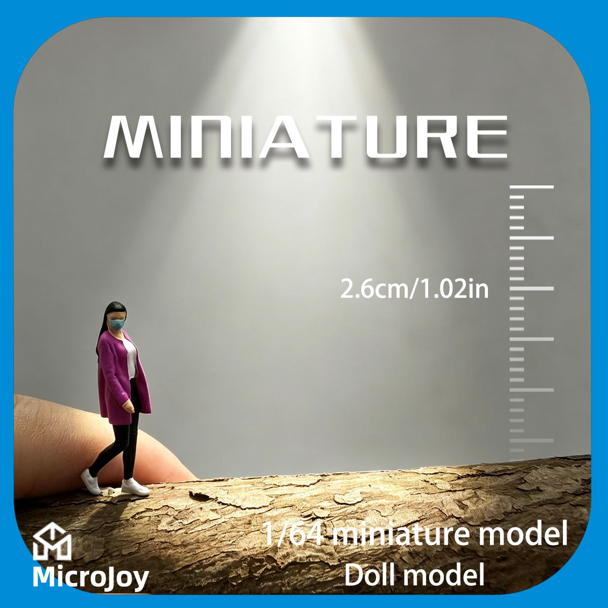 Model Kit Train - Miniature Figure Model 1:64 Scale Female