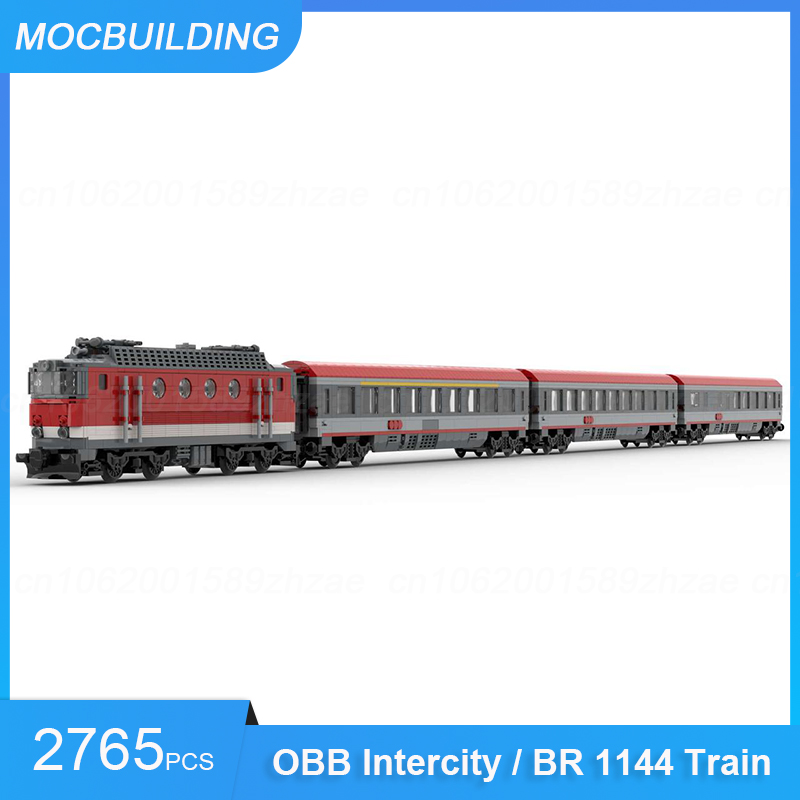 Model Kit Train - MOC Building Blocks OBB Intercity /