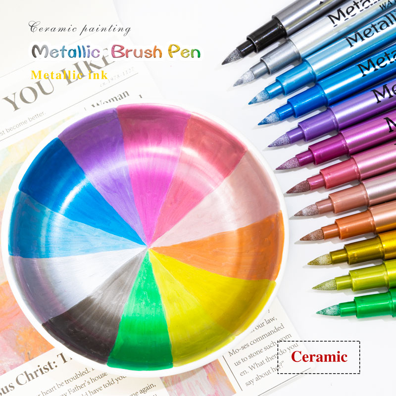 12 Colors Brush Metallic Paint - огляд і ціна Model Kit Markers