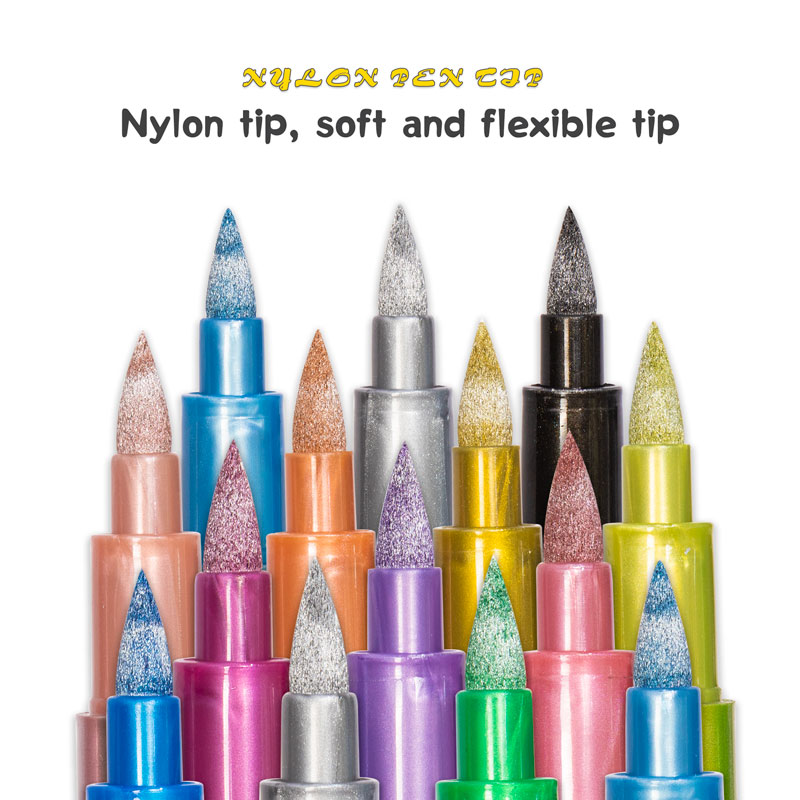 12 Colors Brush Metallic Paint - огляд і ціна Model Kit Markers