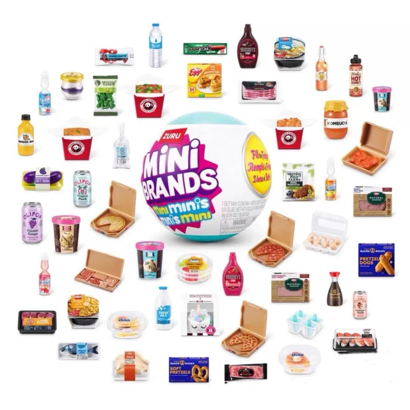 Mini Brands Fridge Mystery Bal - огляд і ціна Model Kitchen Set Pvc