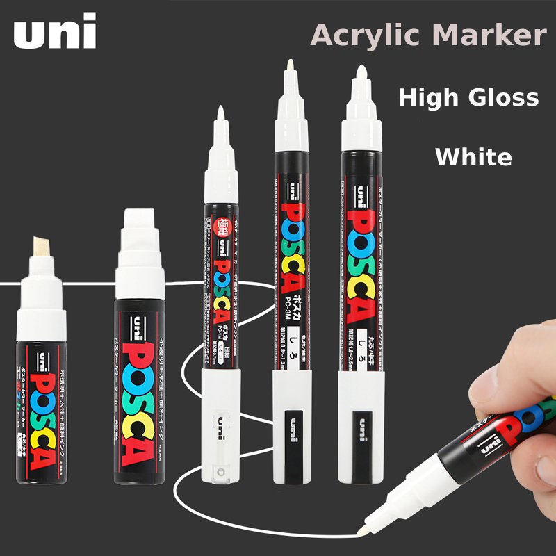 Posca White Marker Brush, Perm - огляд і ціна Model Kit Markers