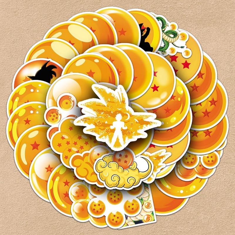 50pcs Dragon Ball PVC stickers - огляд і ціна Model Kit Dragon Ball