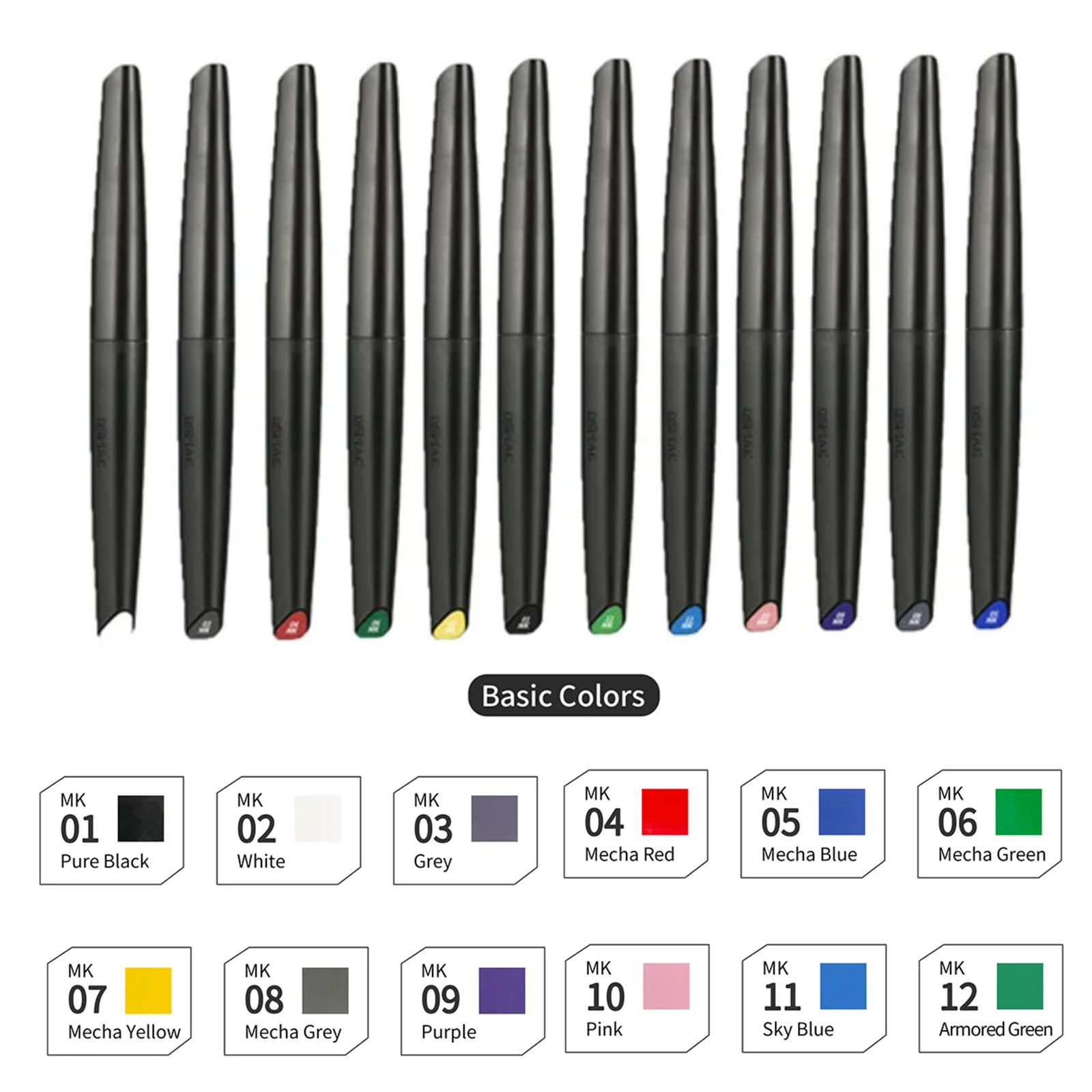DSPIAE Soft Tip Water-based Ma - огляд і ціна Model Kit Markers