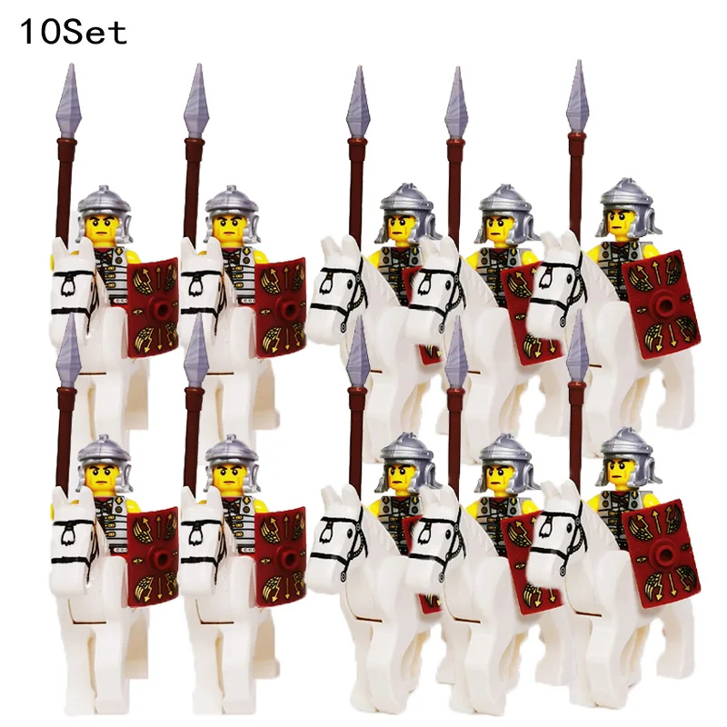 10 Sets Medieval Knights Dark  - огляд і ціна Model Kit Horse