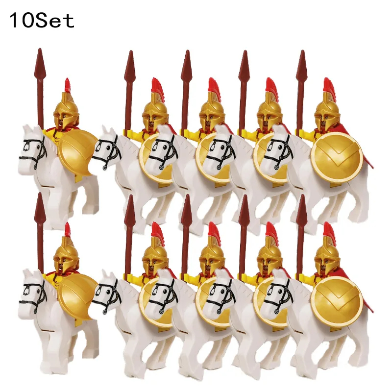 10 Sets Medieval Knights Dark  - огляд і ціна Model Kit Horse