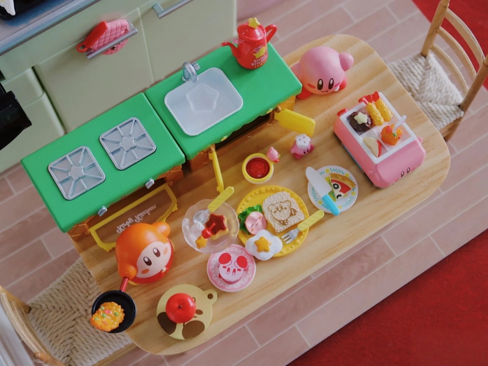 RE-MENT Kirby Kitchen Miniatur - огляд і ціна Model Kitchen Set Pvc