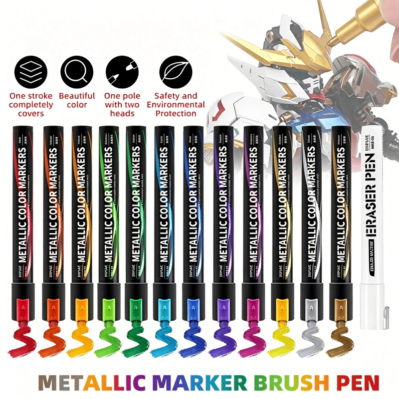 Metallic Markers Colouring Pen - огляд і ціна Model Kit Markers