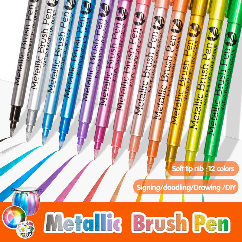 GN 12 Colors Metallic Waterpro - огляд і ціна Model Kit Markers