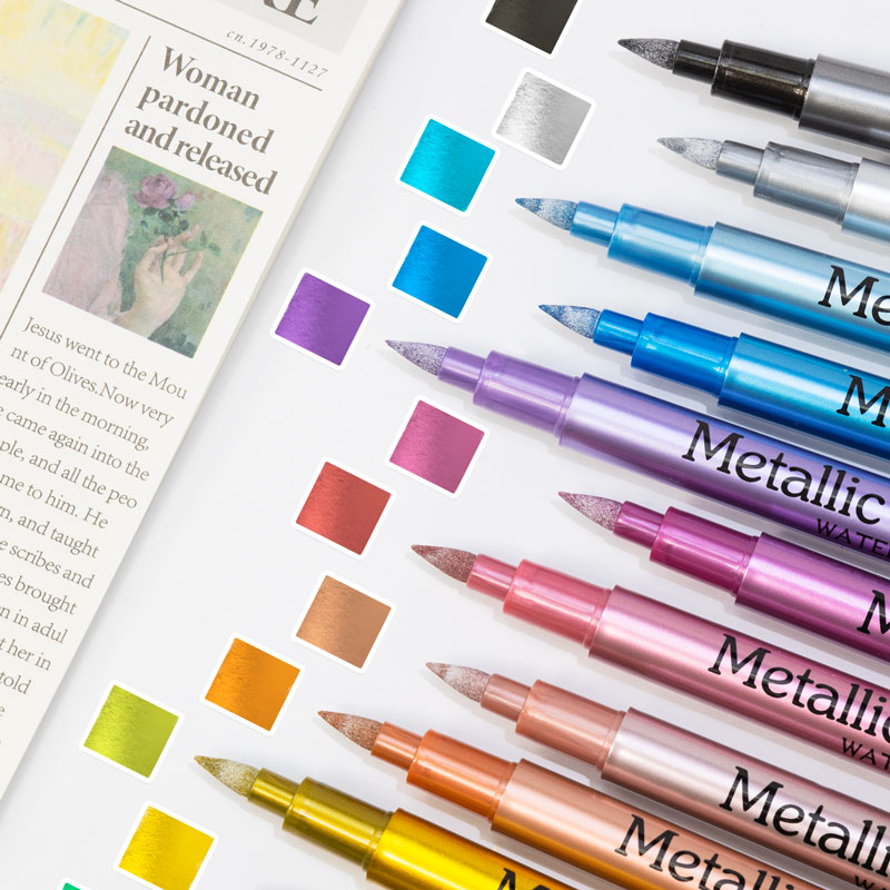 GN 12 Colors Metallic Waterpro - огляд і ціна Model Kit Markers
