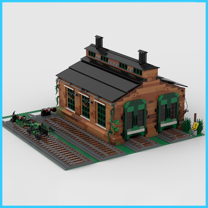 MOC Disused Train Shed Archite - огляд і ціна Model Kit Train