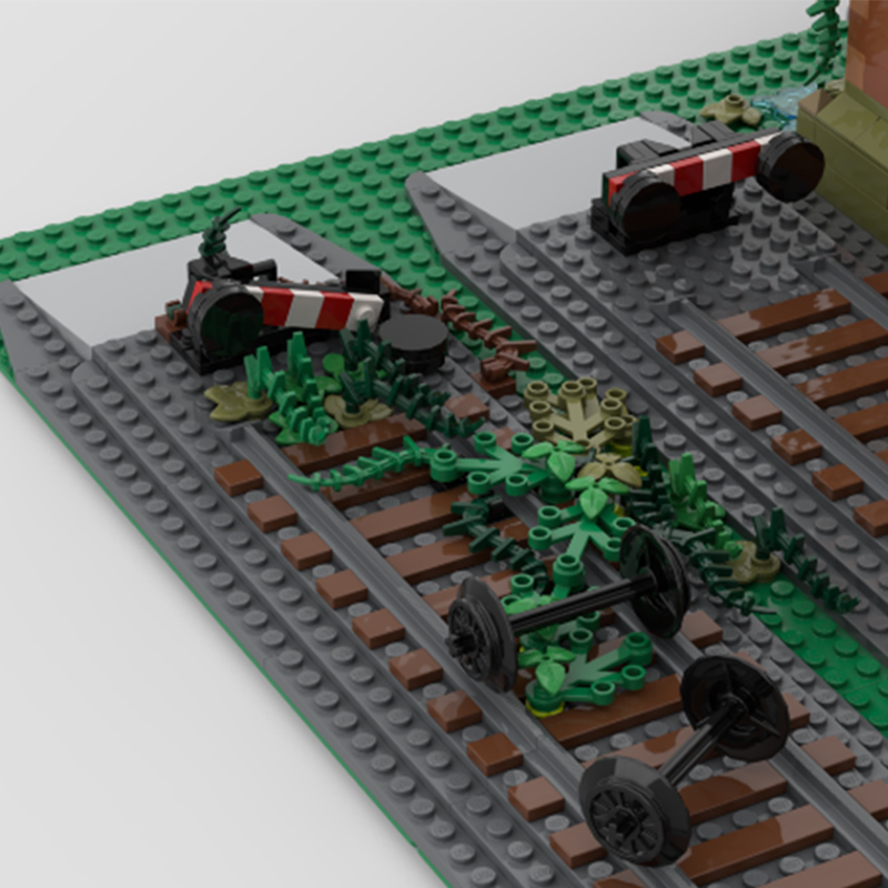 MOC Disused Train Shed Archite - огляд і ціна Model Kit Train
