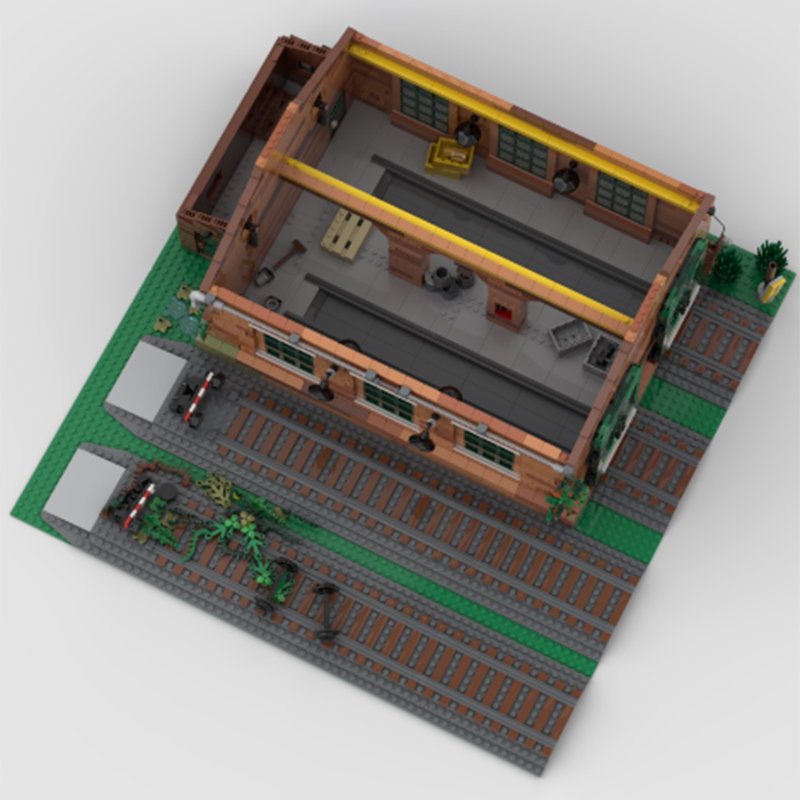 MOC Disused Train Shed Archite - огляд і ціна Model Kit Train