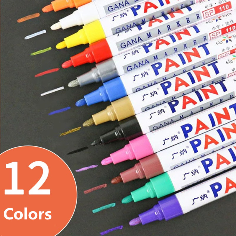12 Colors Permanent Waterproof - огляд і ціна Model Kit Markers