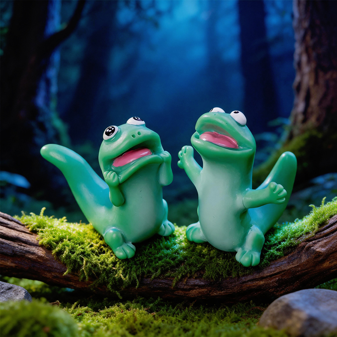 5pc Cartoon Funny Green Lizard - огляд і ціна Model Kit Lizard