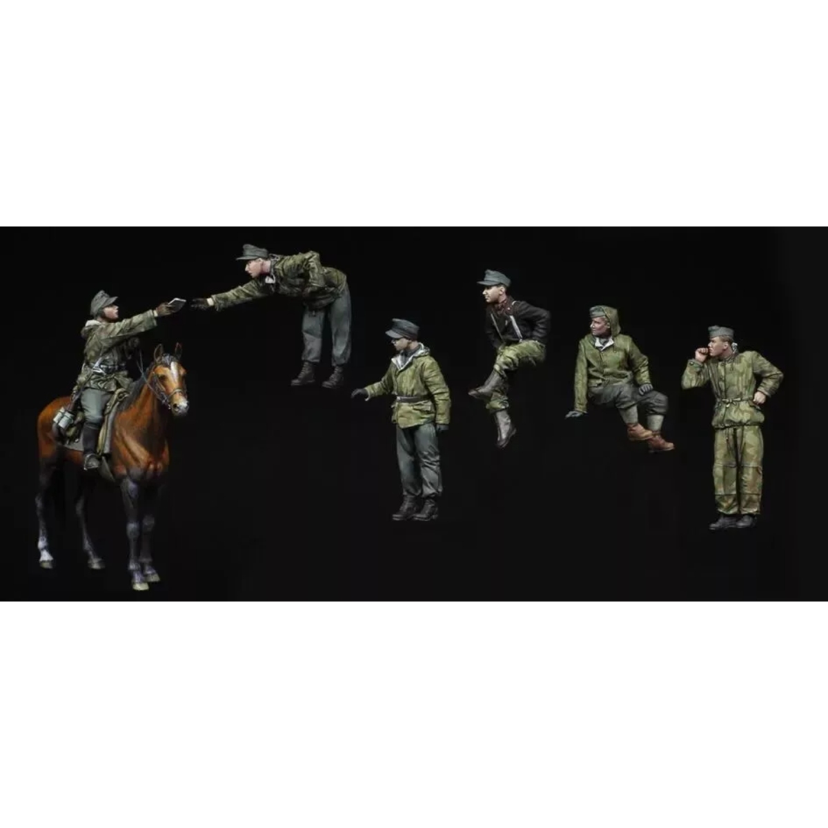 1/35 resin soldier model GK mi - огляд і ціна Model Kit Horse