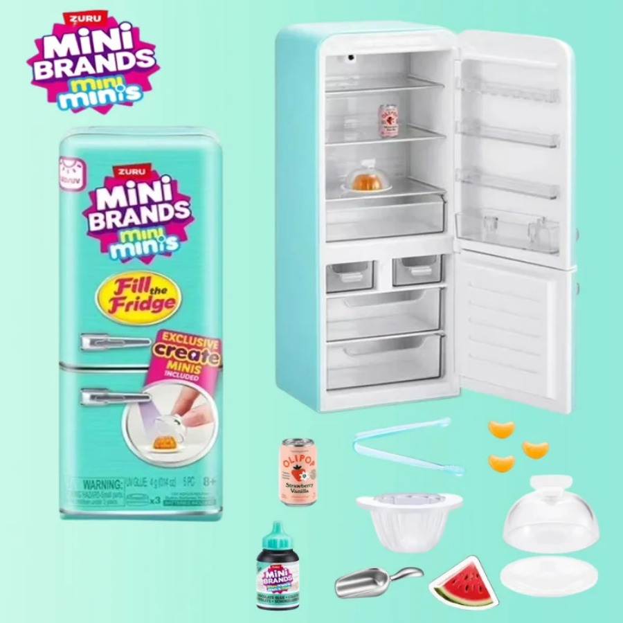 ZURU 5 Surprise Mini Fridge Ba - огляд і ціна Model Kitchen Set Pvc